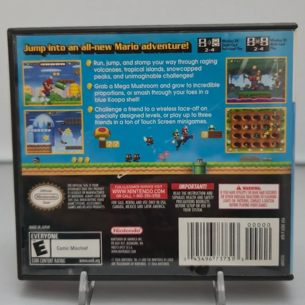New Super Mario Bros - Nintendo DS - Authentic Complete CIB Tested Very Clean